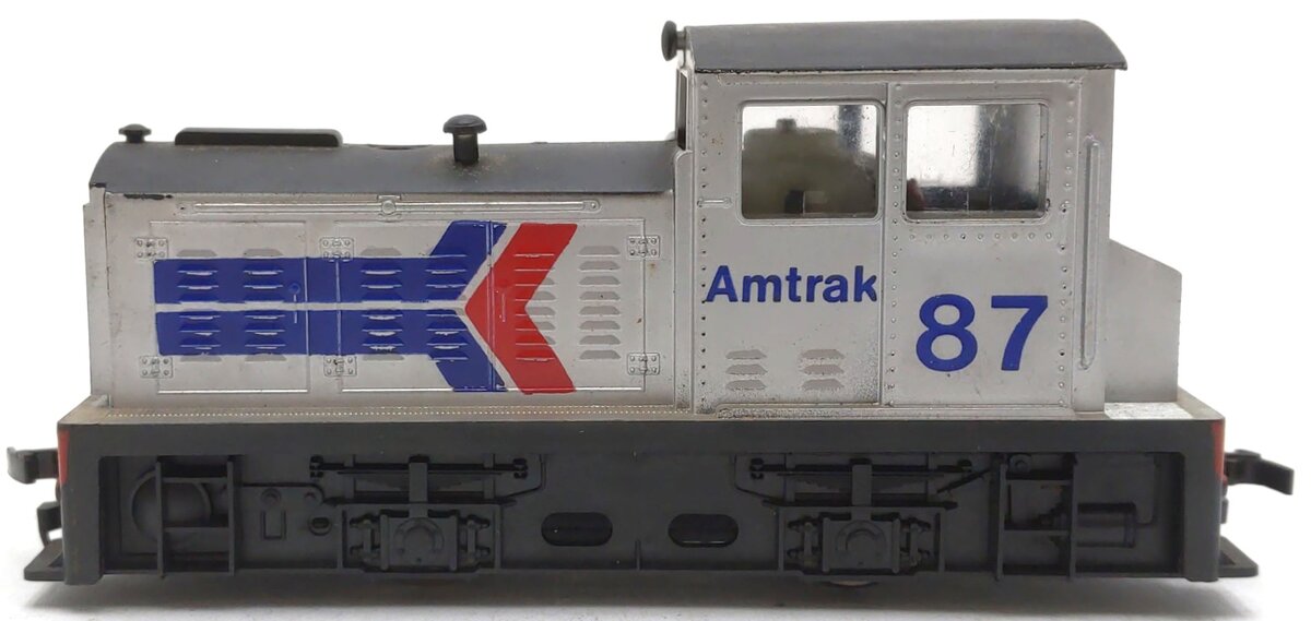 AHM HO Scale Plymouth Diesel Loco Switcher Amtrak #87 EX