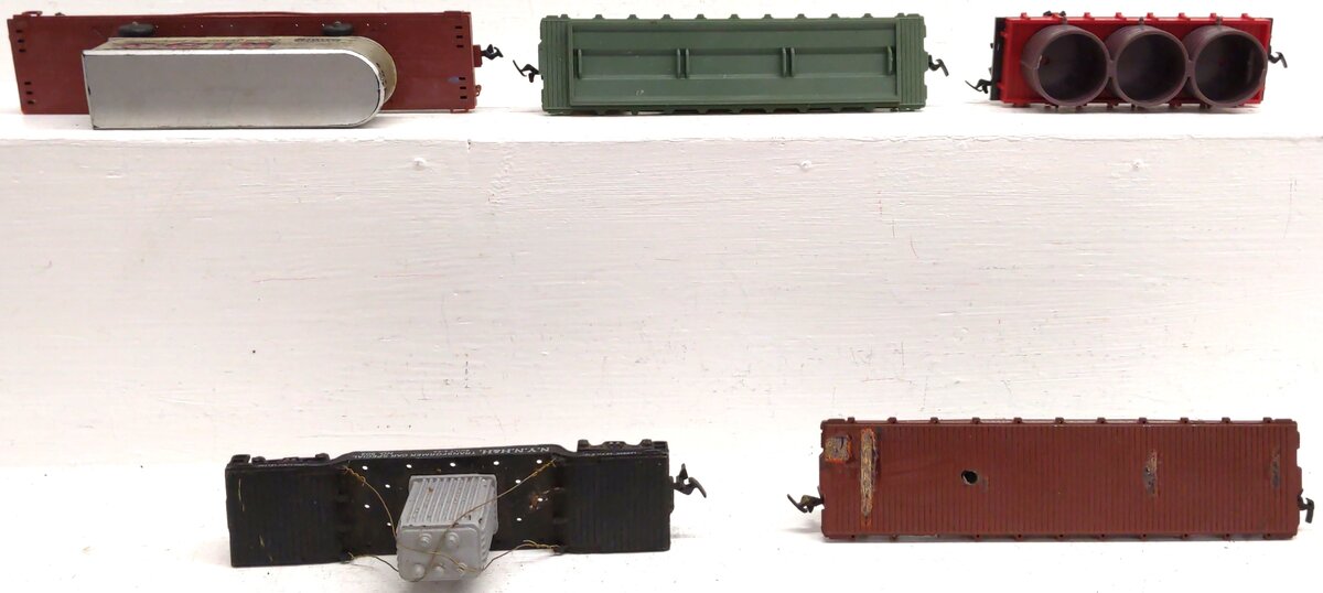 Assorted HO Scale Freight Cars: 9446, 2475, 475488, 503, W.&A.R.R [5] VG