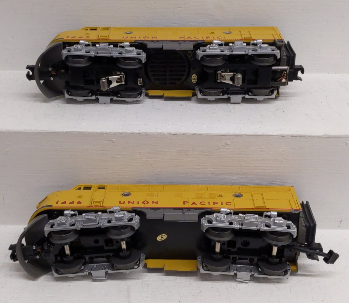 MTH O Union Pacific AA Powered/Unpowered Diesel Locomotives w/PS2 #1446,1442 EX