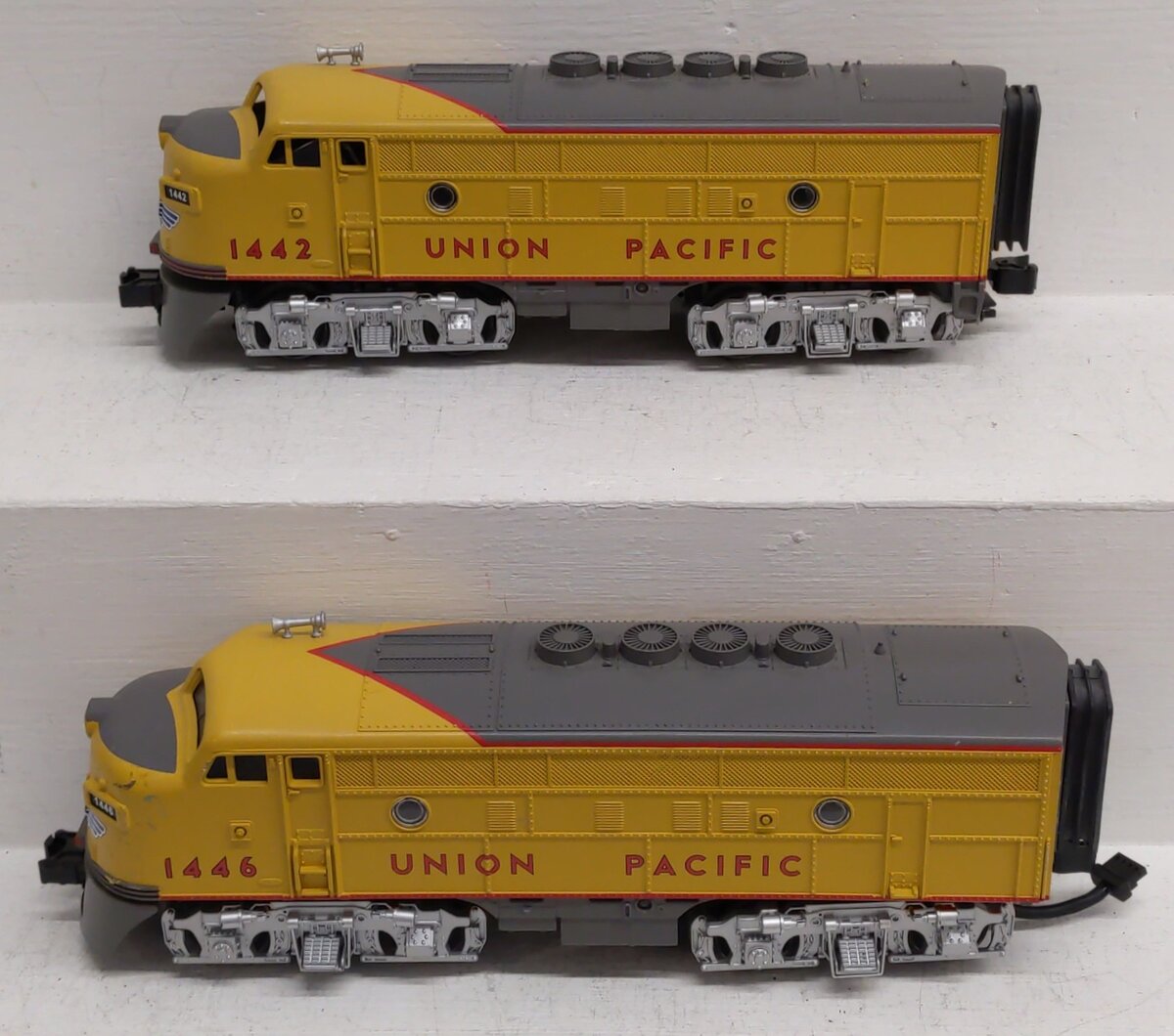 MTH O Union Pacific AA Powered/Unpowered Diesel Locomotives w/PS2 #1446,1442 EX