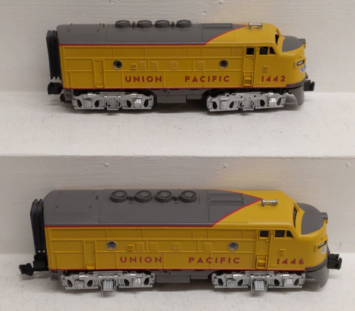 MTH O Union Pacific AA Powered/Unpowered Diesel Locomotives w/PS2 #1446,1442 EX