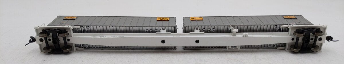 Walthers 932-23925 HO NYC Gold Line Flexi-Van Flatcar w/Two Trailers EX