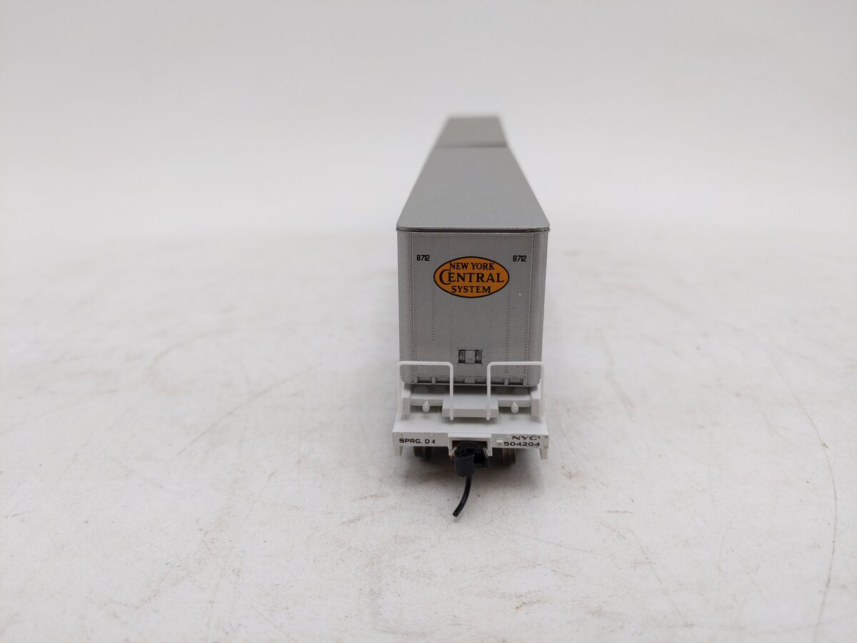 Walthers 932-23925 HO NYC Gold Line Flexi-Van Flatcar w/Two Trailers EX