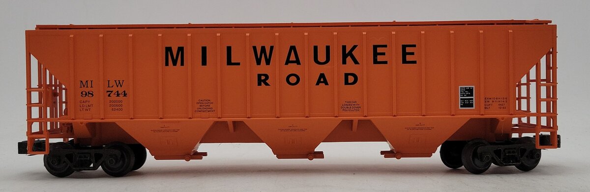 Weaver U3723LD O Gauge Milwaukee Road PS-2 CD Grain Hopper- 3-Rail EX/Box
