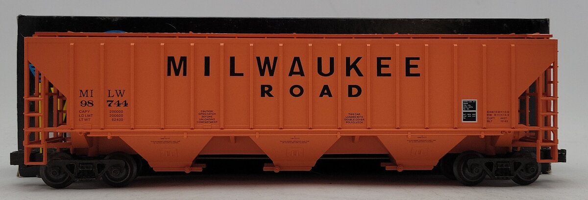 Weaver U3723LD O Gauge Milwaukee Road PS-2 CD Grain Hopper- 3-Rail EX/Box