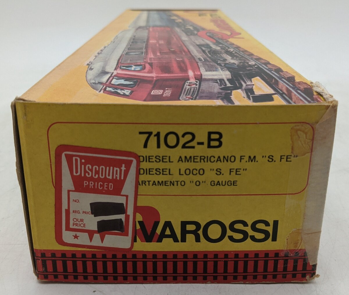 Rivarossi 7102-B O Scale Santa Fe Diesel Locomotive (2-Rail) EX/Box