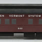 O Scale Canadian Vermont System Passenger Coach #502 (2-Rail) - Painted