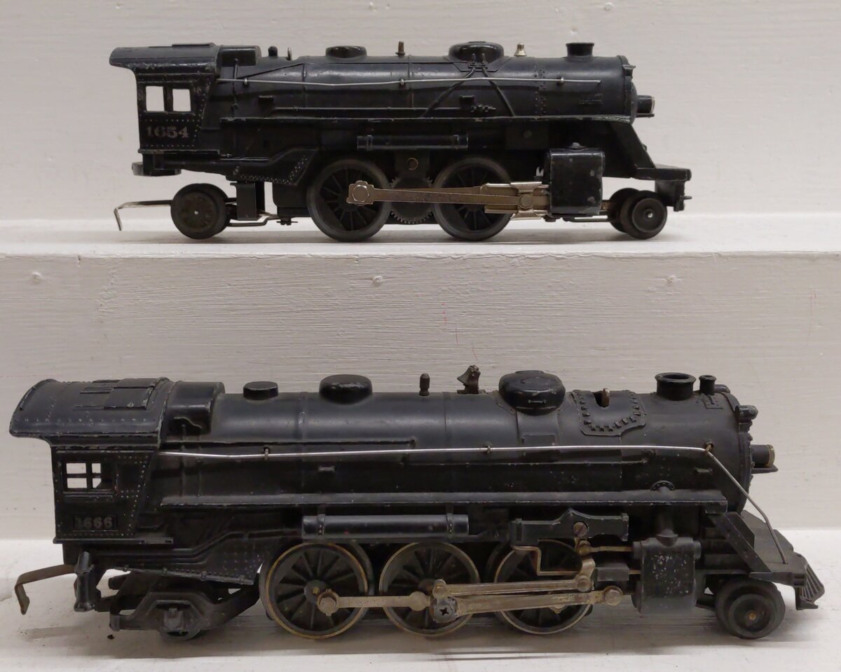 Lionel O Gauge Vintage Steam Locomotives: 1666 & 1654 [2]