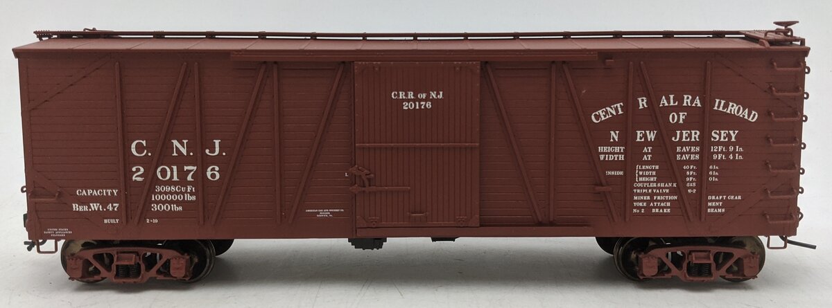 Atlas 6460-2 O Scale CNJ USRA Single Sheathed Boxcar #20176 (2-Rail) EX
