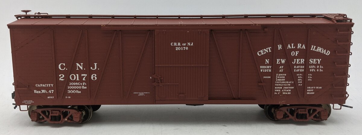 Atlas 6460-2 O Scale CNJ USRA Single Sheathed Boxcar #20176 (2-Rail) EX