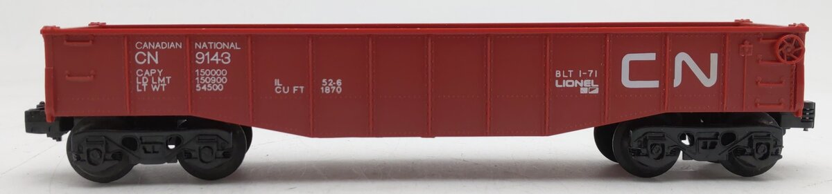 Lionel 6-9143 Canadian National Gondola EX