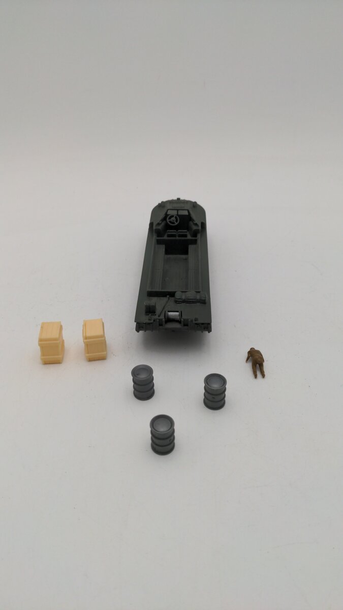 Dinky 825 Die Cast Toys Camion Amphibian Militaire DUKW With Plastic Accessories EX/Box