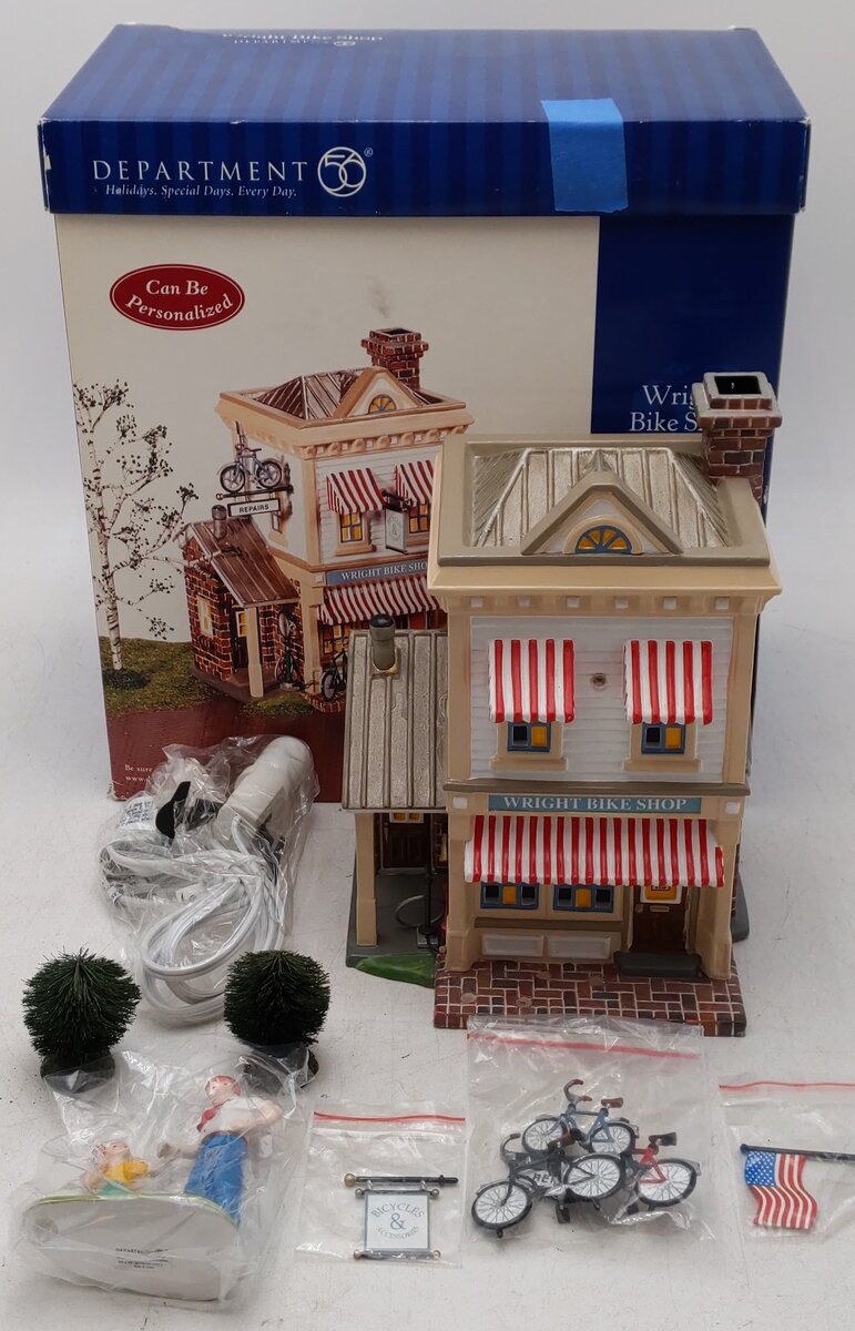 Dept 56 55314 Wright Bike Shop EX/Box