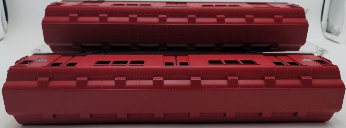 MTH 30-2727-3 O Gauge Passenger Car Subway Add-on Powered Set (Set of 2) EX