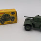 Dinky 670 Die Cast Military Green Armoured Car EX/Box