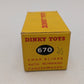 Dinky 670 Die Cast Military Green Armoured Car EX/Box