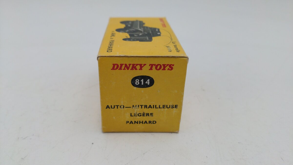 Dinky 814 Die Cast Military Green Panhard Armored Car EX/Box
