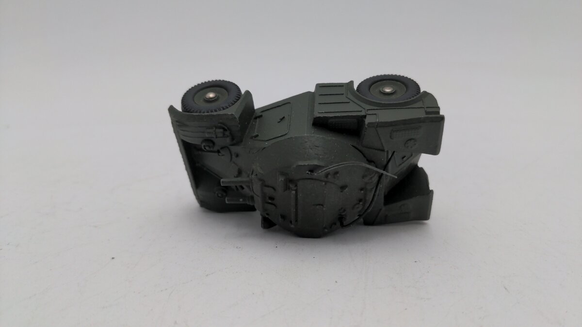 Dinky 814 Die Cast Military Green Panhard Armored Car EX/Box