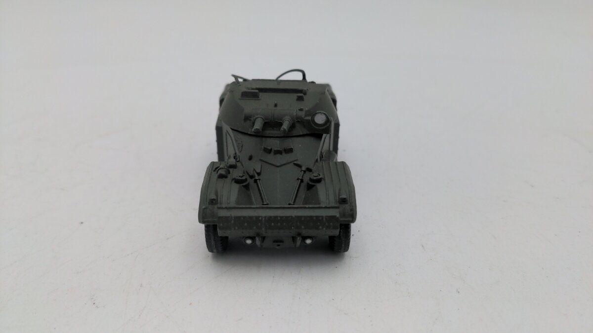 Dinky 814 Die Cast Military Green Panhard Armored Car EX/Box