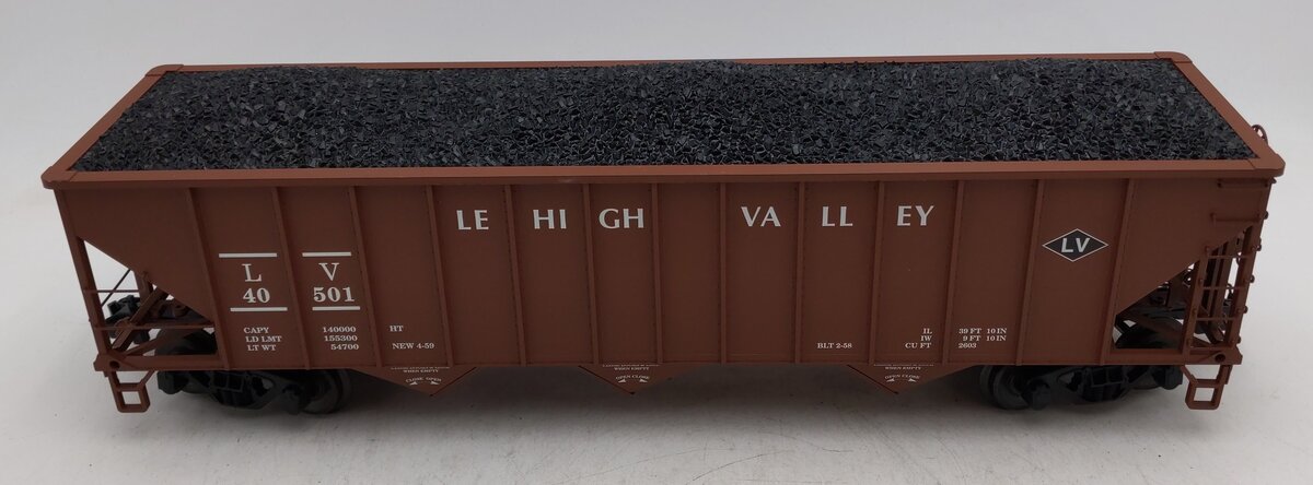 USA Trains R14020 G LV 70-Ton 3-Bay Coal Hopper with Coal Load #40501 LN