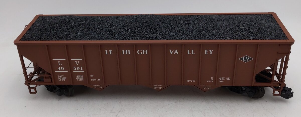 USA Trains R14020 G LV 70-Ton 3-Bay Coal Hopper with Coal Load #40501 LN
