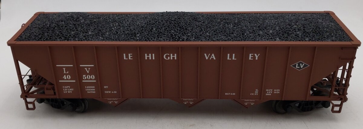 USA Trains R14020 G LV 70-Ton 3-Bay Coal Hopper with Coal Load #40500 LN