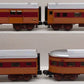 MTH 30-6090 O Gauge RailKing Milwaukee Streamlined Passenger Car Set EX/Box