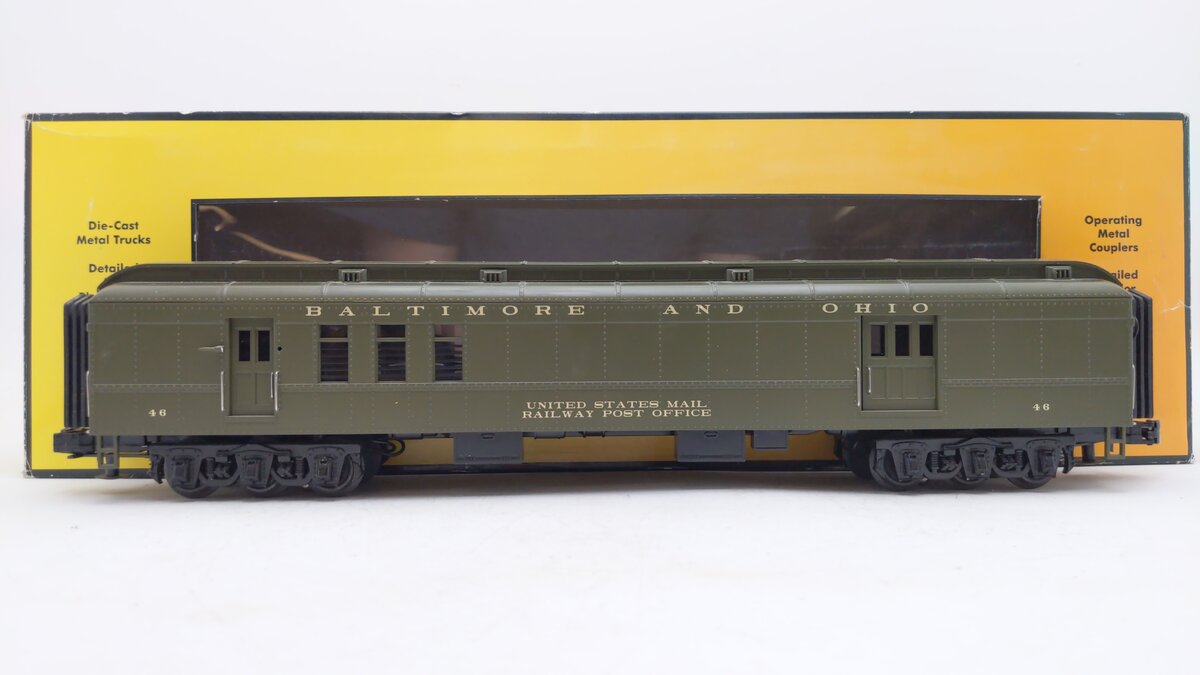 MTH 30-69293 O Baltimore & Ohio 60' Madison Coach Car EX/Box