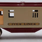 MTH 10-8046-A No.1696 O Gauge Tinplate Beige/Maroon Baggage Car EX/Box