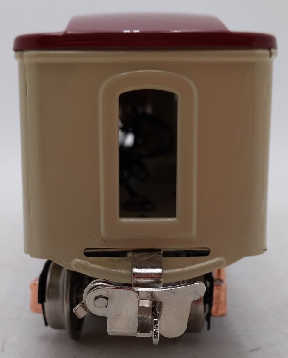 MTH 10-8046-A No.1696 O Gauge Tinplate Beige/Maroon Baggage Car EX/Box