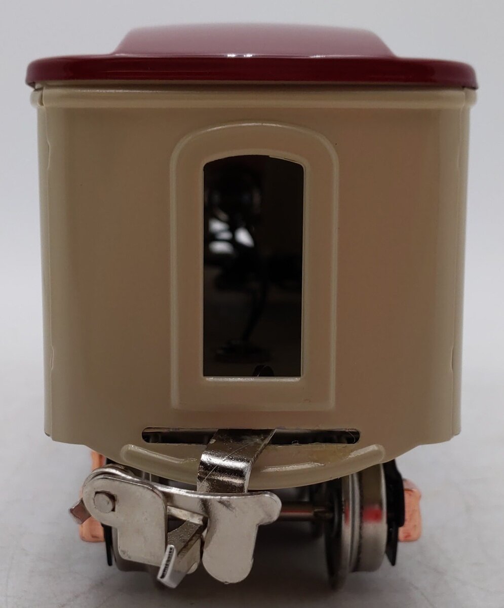 MTH 10-8046-A No.1696 O Gauge Tinplate Beige/Maroon Baggage Car EX/Box