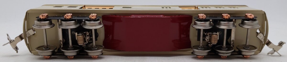 MTH 10-8046-A No.1696 O Gauge Tinplate Beige/Maroon Baggage Car EX/Box