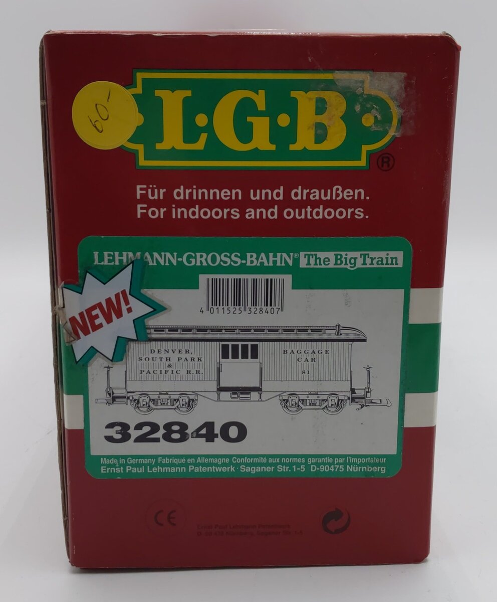 LGB 32840 Denver, South Park and Pacific Baggage Car LN/Box