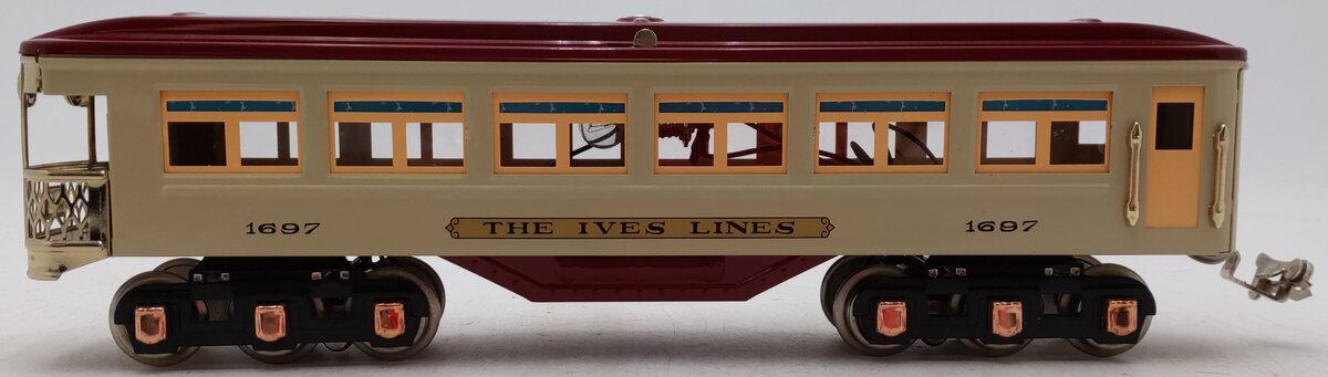 MTH 10-8046-C O Gauge The Ives Line Observation Passenger Car #1697 EX/Box