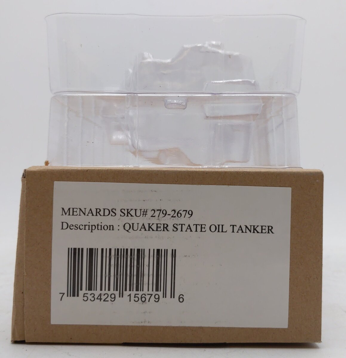 Menards 279-2679 O Scale Quaker State Oil Tanker EX/Box