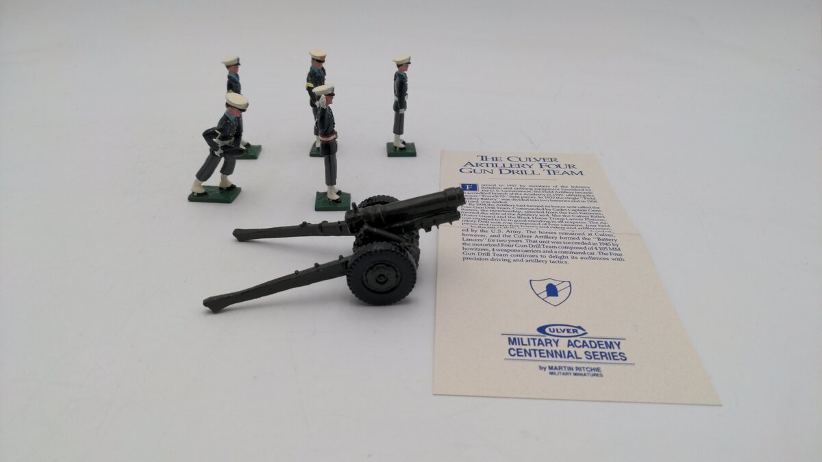 W. Britain Artillery Four Gun Drill Team Culver 1894 - 1994 LN/Box
