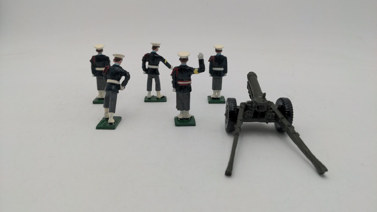 W. Britain Artillery Four Gun Drill Team Culver 1894 - 1994 LN/Box