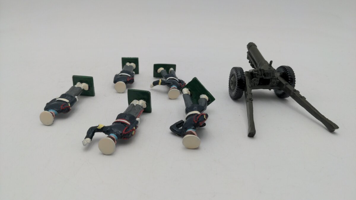 W. Britain Artillery Four Gun Drill Team Culver 1894 - 1994 LN/Box