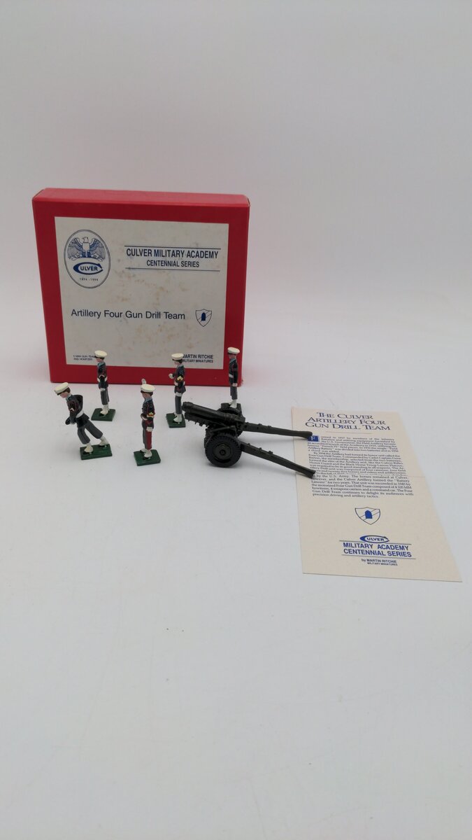 W. Britain Artillery Four Gun Drill Team Culver 1894 - 1994 LN/Box