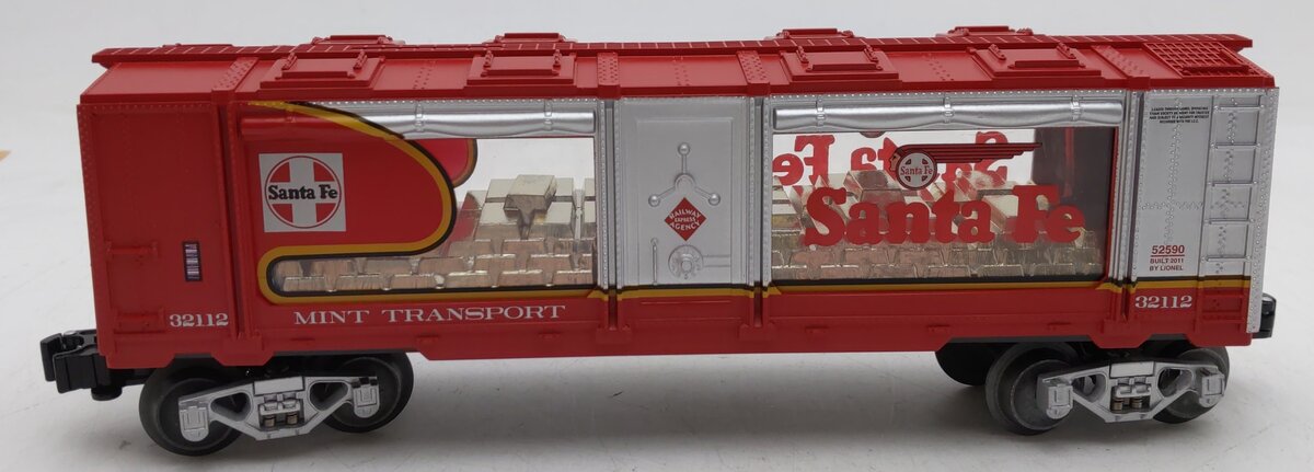 Lionel 6-52590 O Gauge LOTS 2011 Santa Fe War Bonnet Mint Car #32112 LN/Box