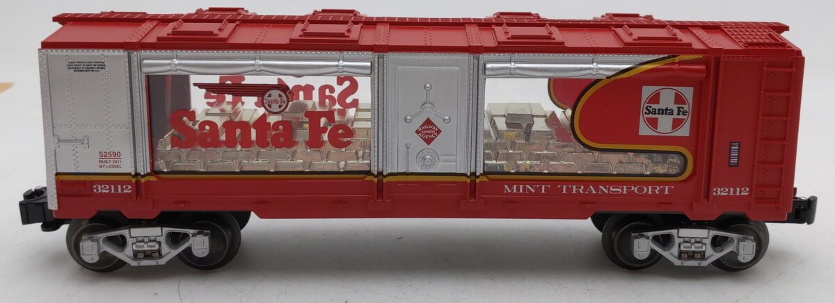 Lionel 6-52590 O Gauge LOTS 2011 Santa Fe War Bonnet Mint Car #32112 LN/Box