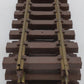 Lionel 8-82002 G Scale Brass 11-3/4" Straight Tracks With Track Pins (Pack of 4) VG