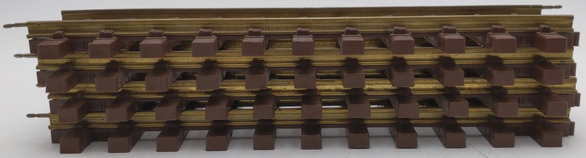 Lionel 8-82002 G Scale Brass 11-3/4" Straight Tracks With Track Pins (Pack of 4) VG