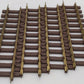 Lionel 8-82002 G Scale Brass 11-3/4" Straight Tracks With Track Pins (Pack of 4) VG