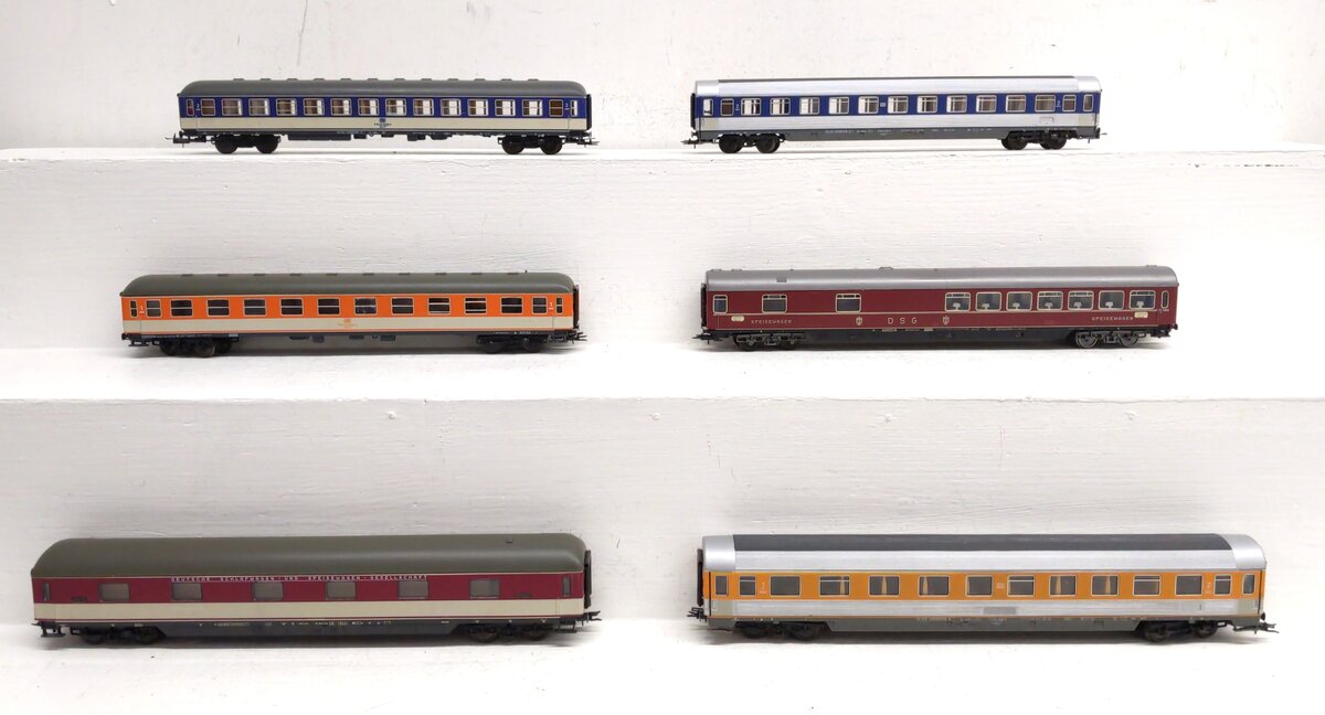 ROWA HO Assorted Passenger Cars: 3211, 3202, 3203, 3219, 3114, 3212 [6] EX