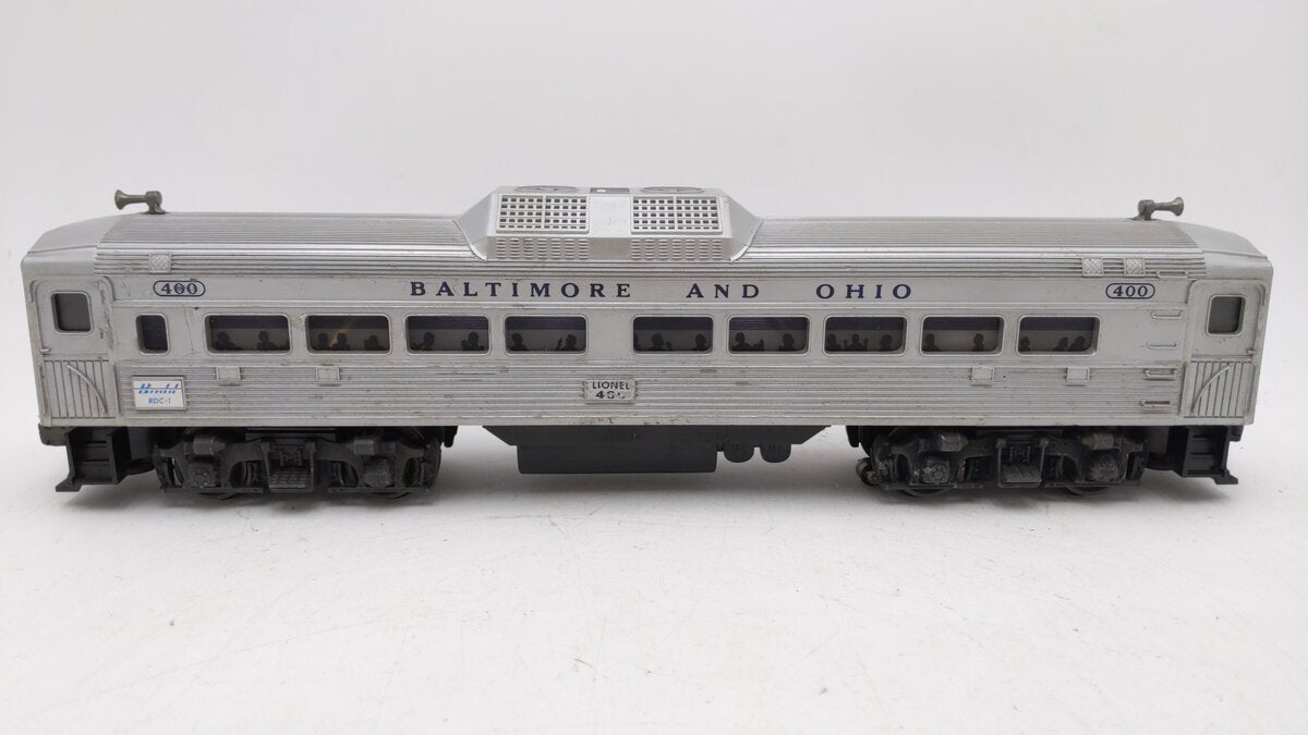 Lionel 400 Vintage O Powered Baltimore & Ohio Commuter Car VG