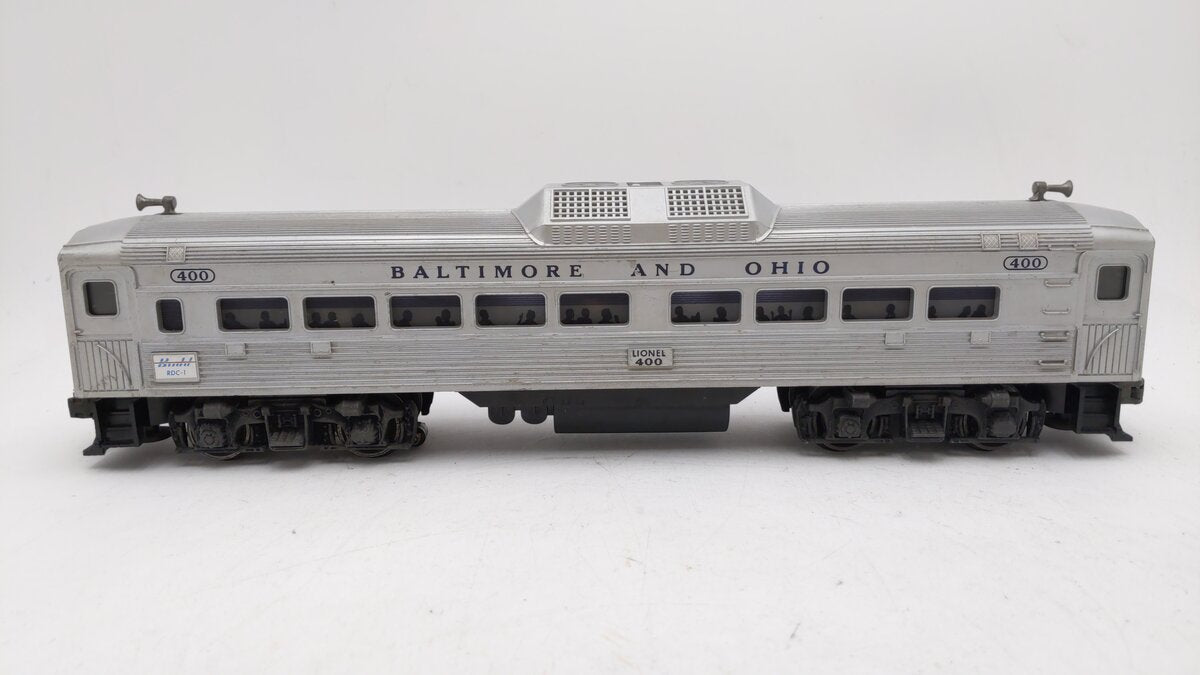 Lionel 400 Vintage O Powered Baltimore & Ohio Commuter Car VG