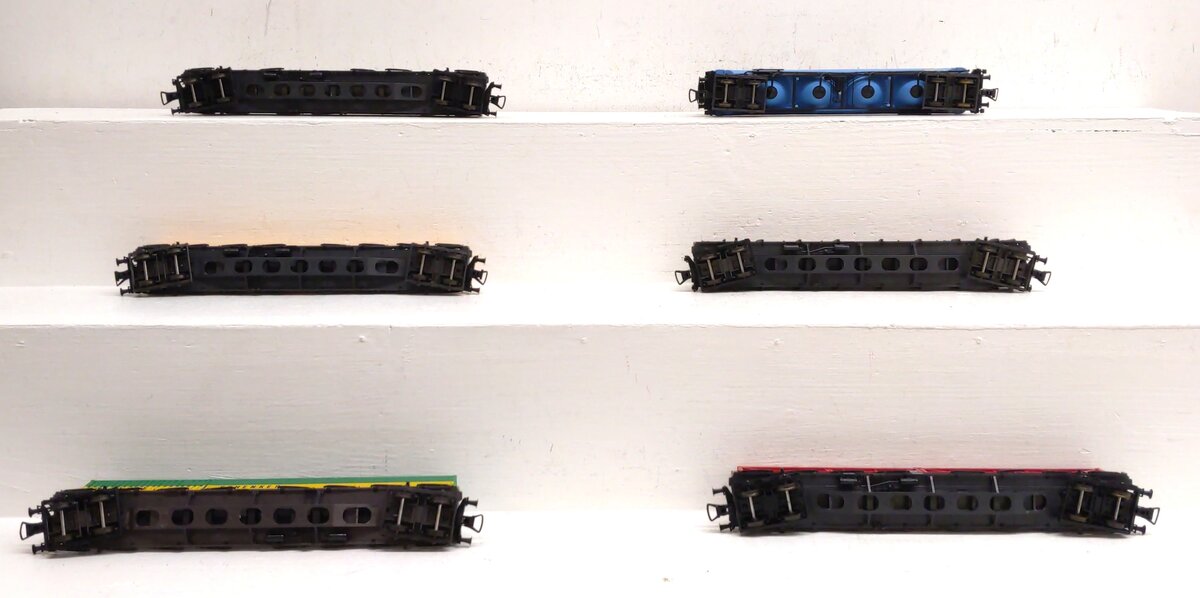 ROWA HO Assorted Freight Cars: 2410, 2502, 2227, 2026, 2411 [6] EX