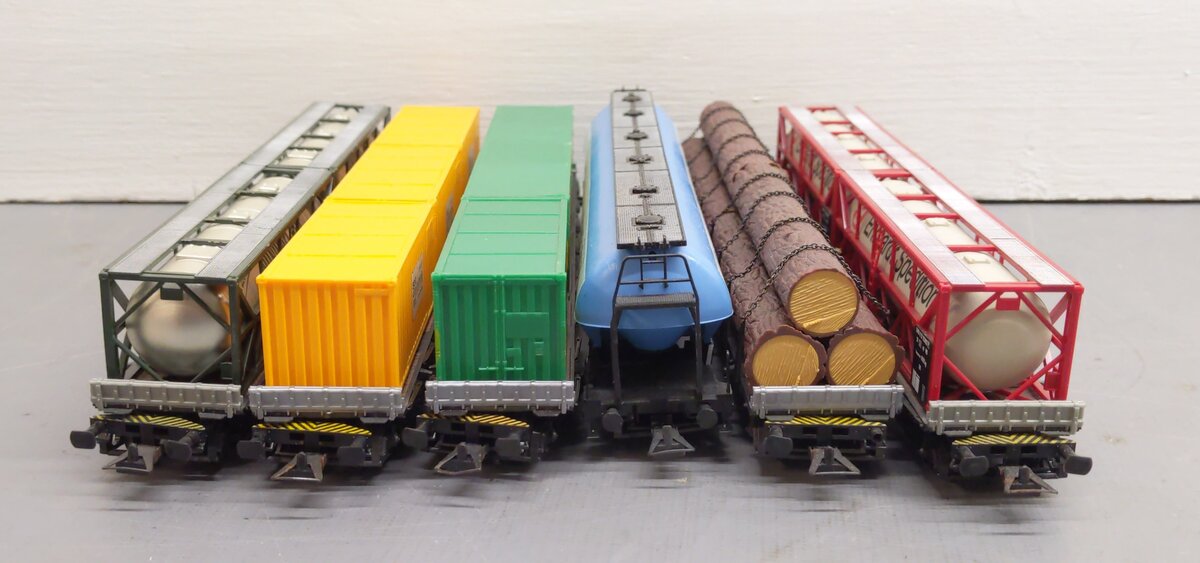 ROWA HO Assorted Freight Cars: 2410, 2502, 2227, 2026, 2411 [6] EX