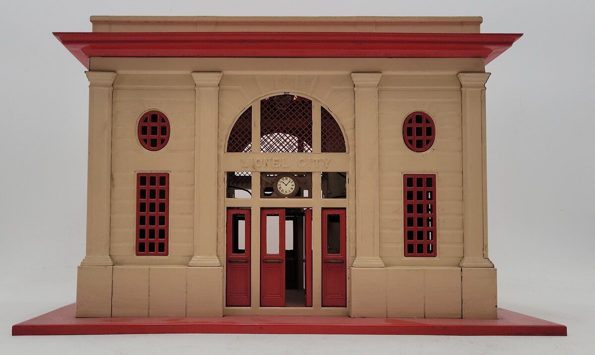 Lionel 115 O Gauge Vintage Lighted Tinplate Passenger Station VG